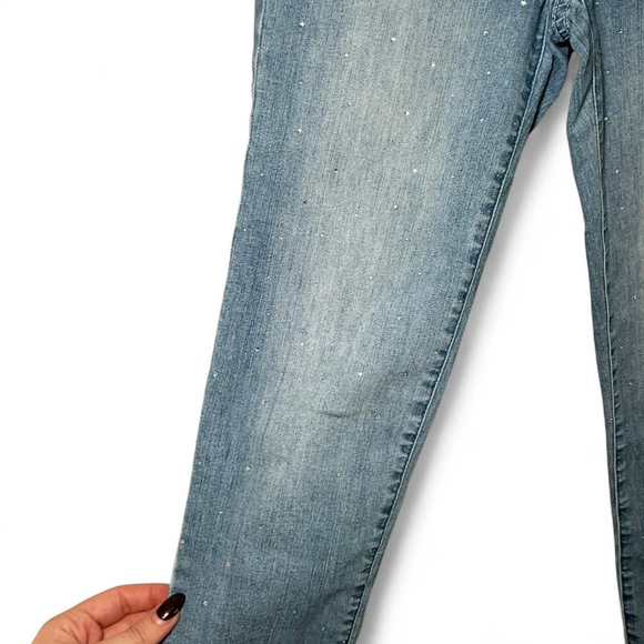 Cache Rhinestone Skinny Jeans – Size 0 - Picture 3 of 7